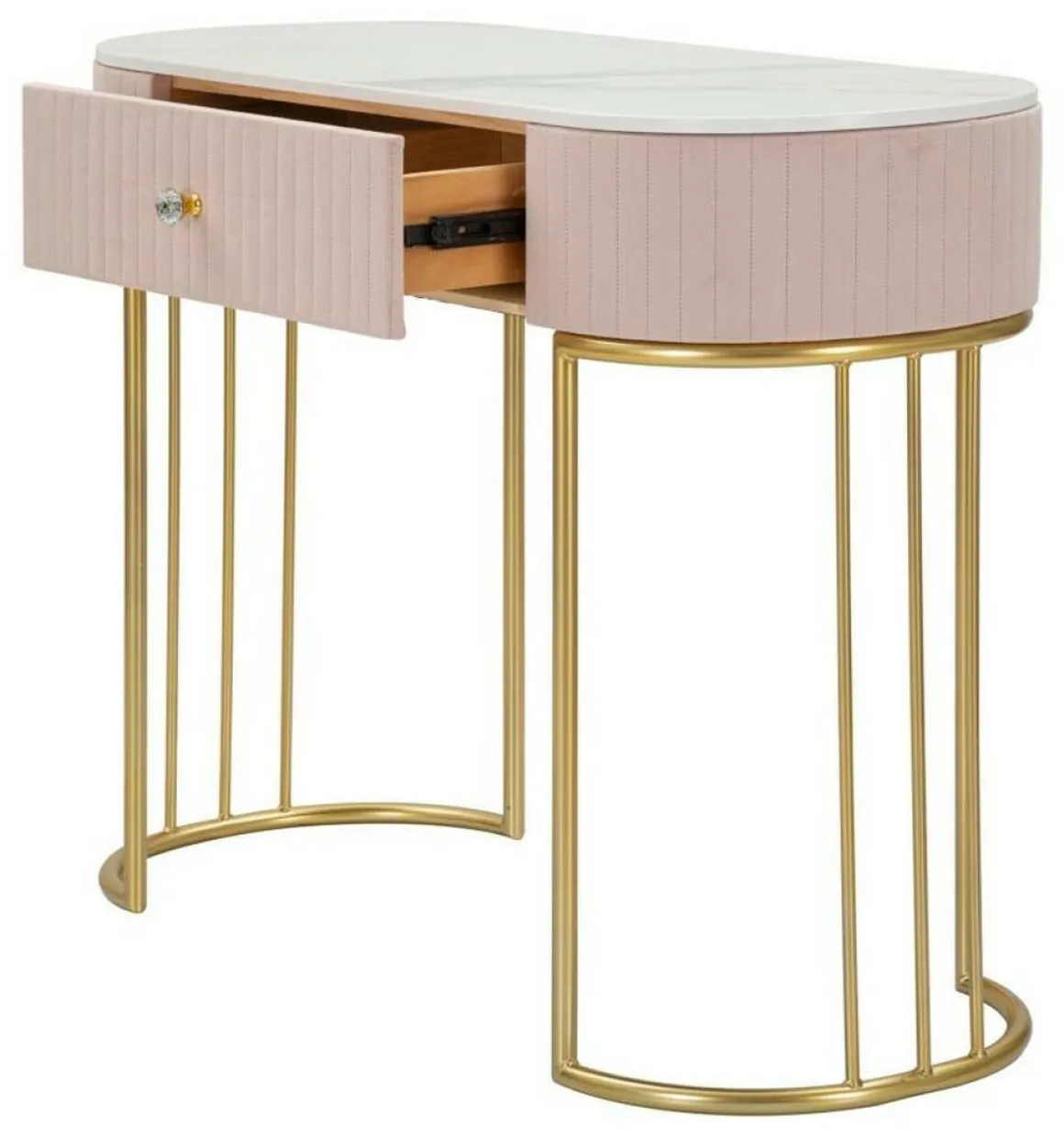 Consolle 100x40x75h cm rosa e bianco - Abstraktes