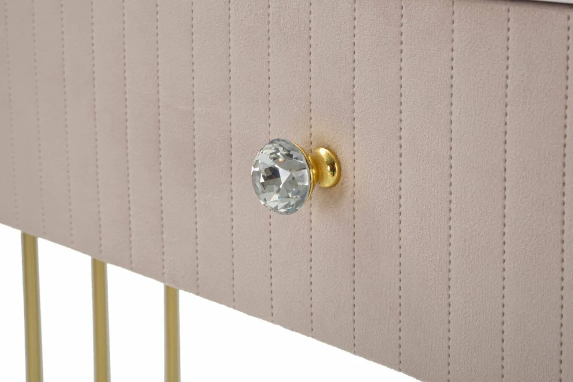 Consolle 100x40x75h cm rosa e bianco - Abstraktes