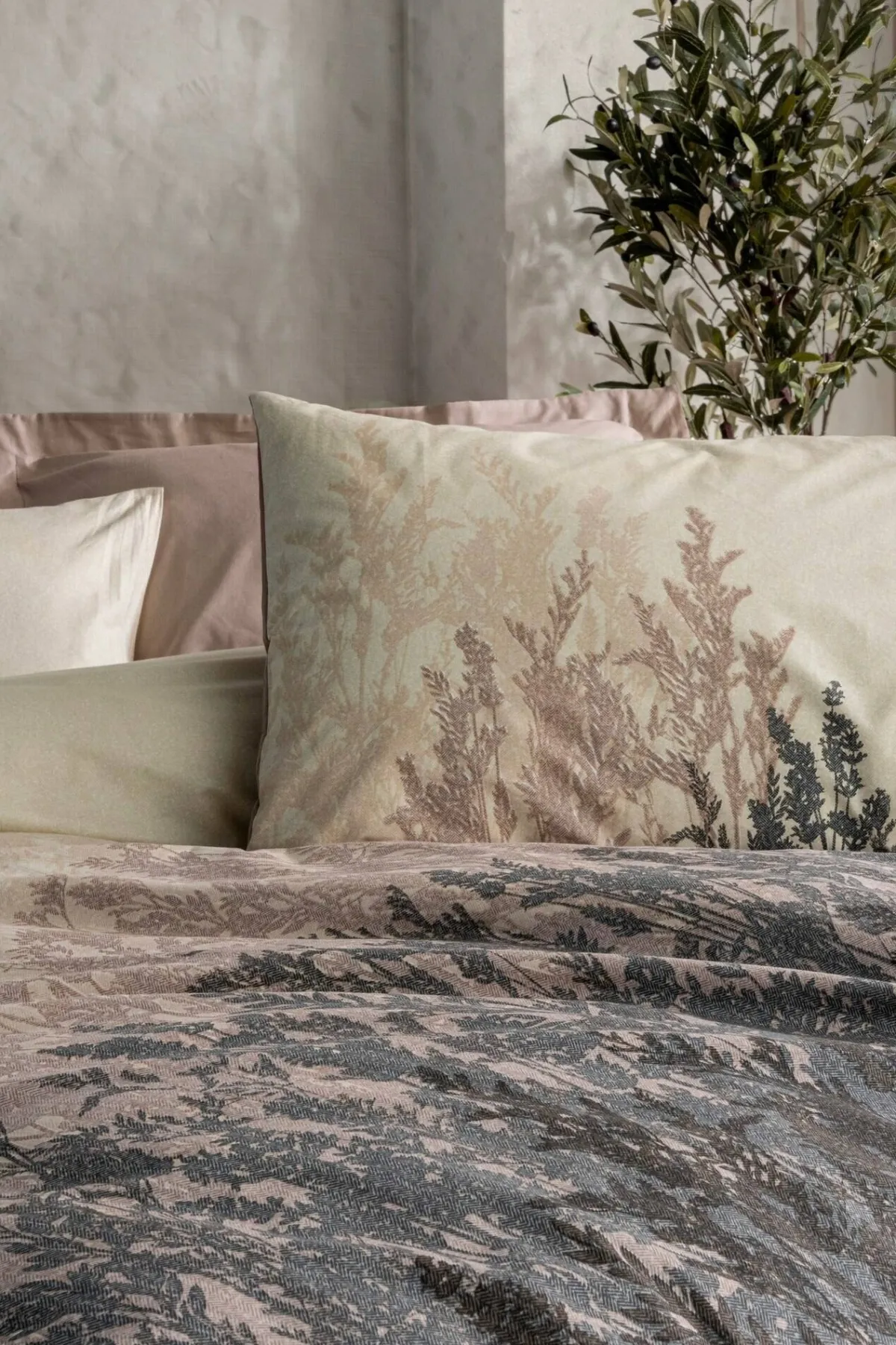Copripiumino Matrimoniale > Dmora Copripiumino matrimoniale Cortland, 260x220 cm, Misura copricuscini: 50x80 cm Beige