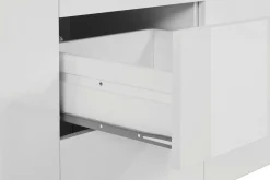 Cucina|Salotto > Dmora Credenza Aba, 180x40h80 cm, lucido Bianco