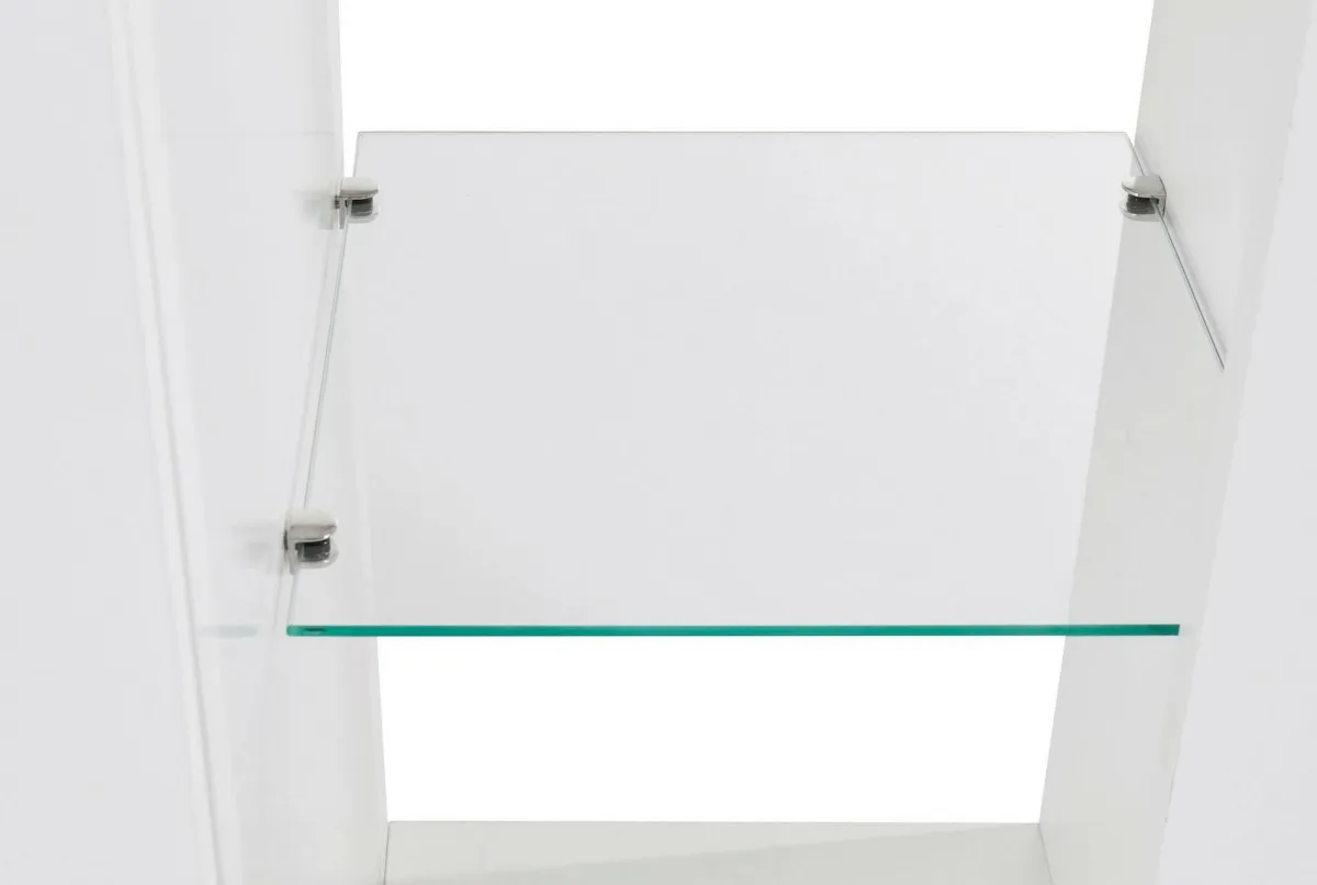 Cucina|Salotto > Dmora Credenza Aba, 180x40h80 cm, lucido Bianco