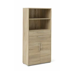 Credenza alta quercia 89x40x185h cm 2 ante e 2 cassetti - Albidona