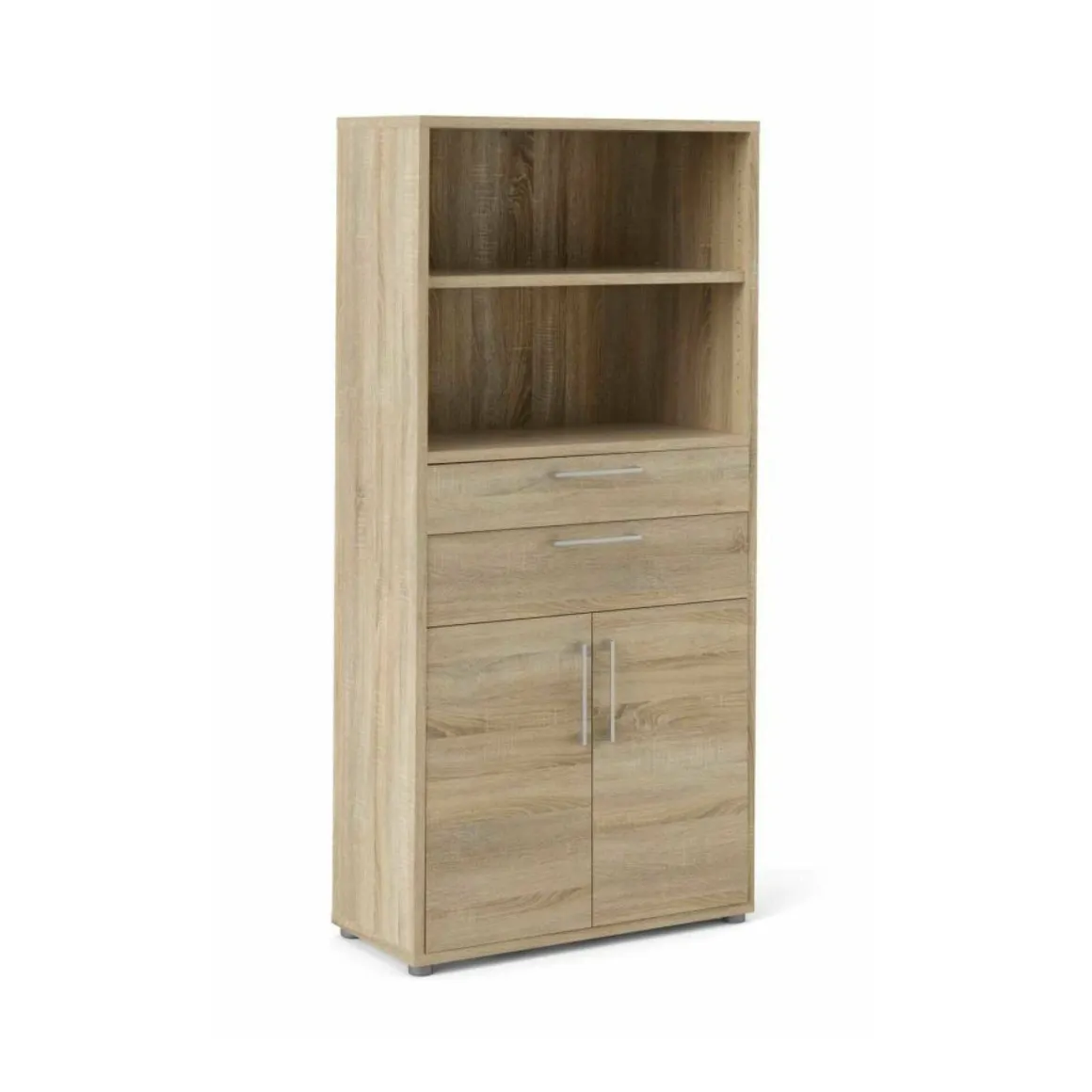 Credenza alta quercia 89x40x185h cm 2 ante e 2 cassetti - Albidona