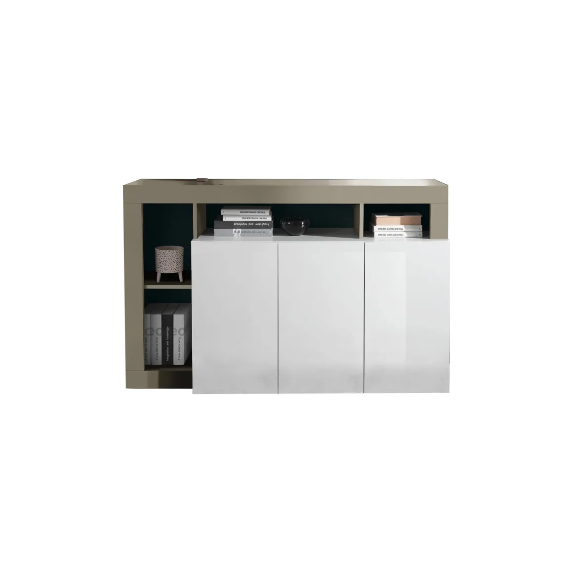 Credenza Americano, 146x42 h93 cm, Bianco