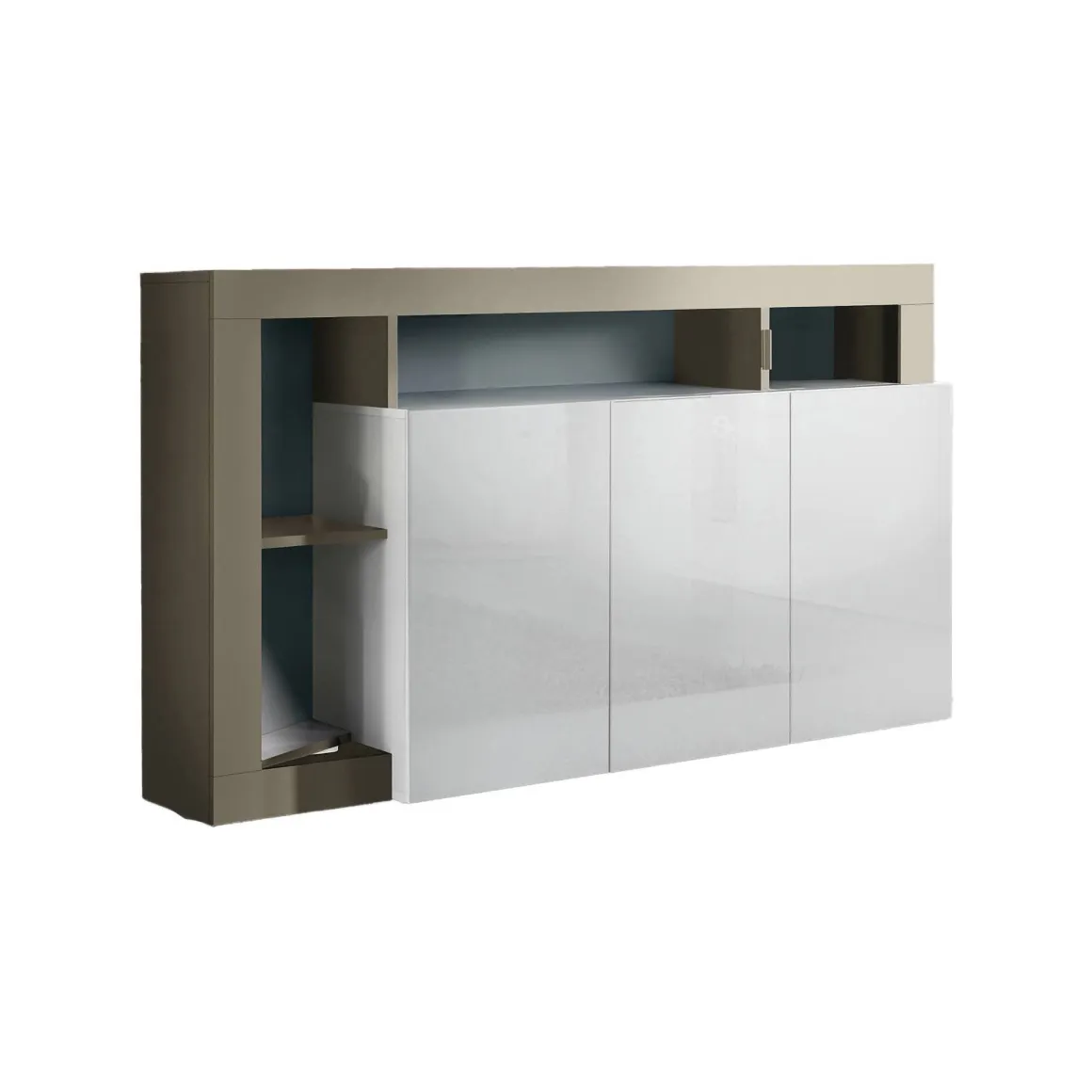 Credenza Americano, 146x42 h93 cm, Bianco