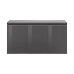 Credenza antracite lucida 150x40x81h cm 3 ante - Andesina
