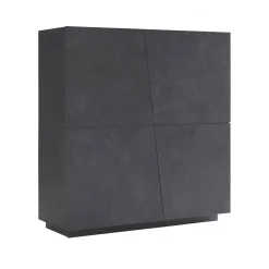 Credenza ardesia 120x43x126h cm 4 ante - Abbabbau