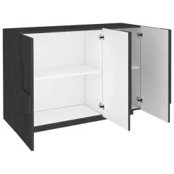 Credenza ardesia 121x38x86h cm 3 ante - Axl
