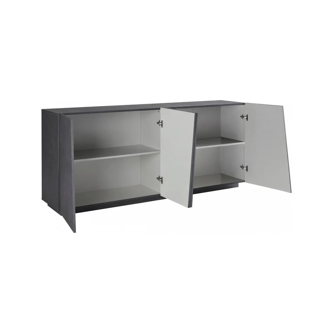 Credenza ardesia 200x43x86h cm 4 ante - Apollo