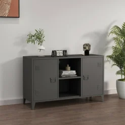 Credenza ardesia 120x40x73h cm 2 ante - Friddi