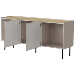 Credenza beige e rovere 150x40x70h cm 3 ante - Verrone