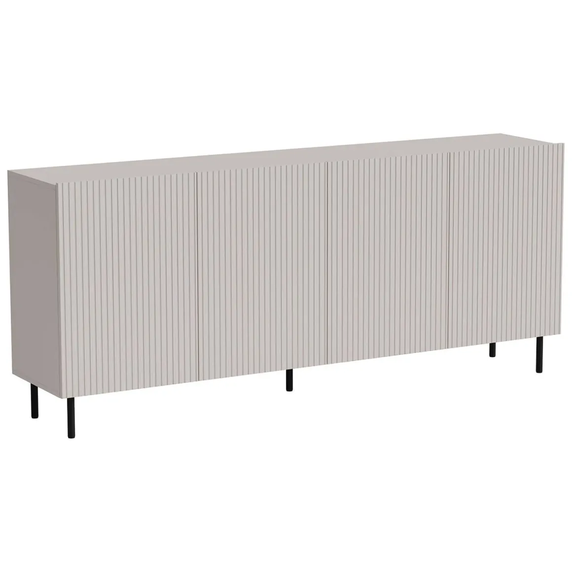 Credenza beige 200x42x82h cm 4 ante - Corana