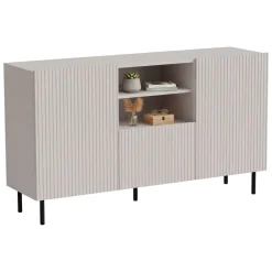 Credenza beige 150x42x82h cm 2 ante e 1 cassetto - Malo