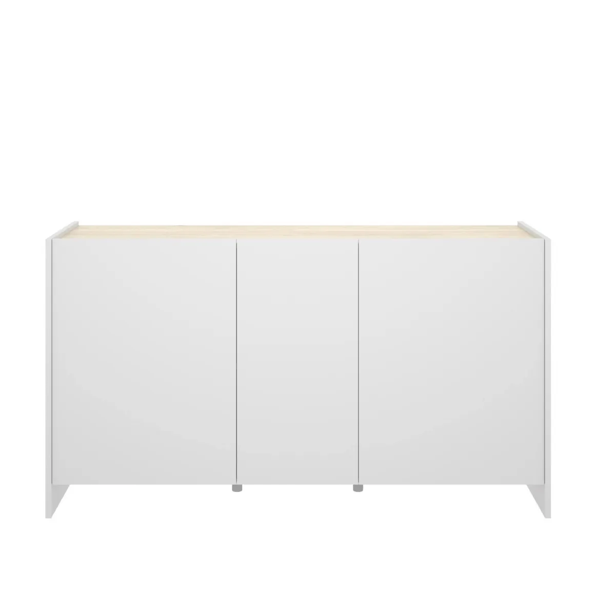 Credenza bianca e rovere 138x42x76h cm 3 ante - America