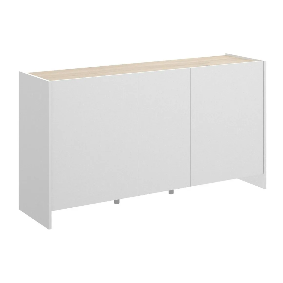 Credenza bianca e rovere 138x42x76h cm 3 ante - America