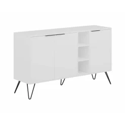 Credenza bianca 142x35x83h cm 3 ante - Alin