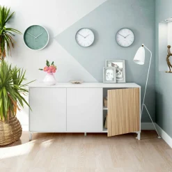 Credenza bianca 154x40x74h cm 3 ante - Ametista