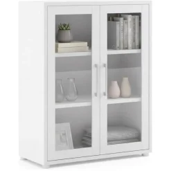 Credenza bianca 89x40x113h cm 2 ante - Ampezzo