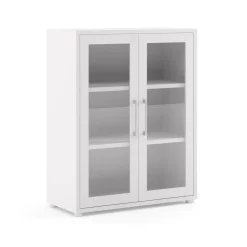 Credenza bianca 89x40x113h cm 2 ante - Ampezzo