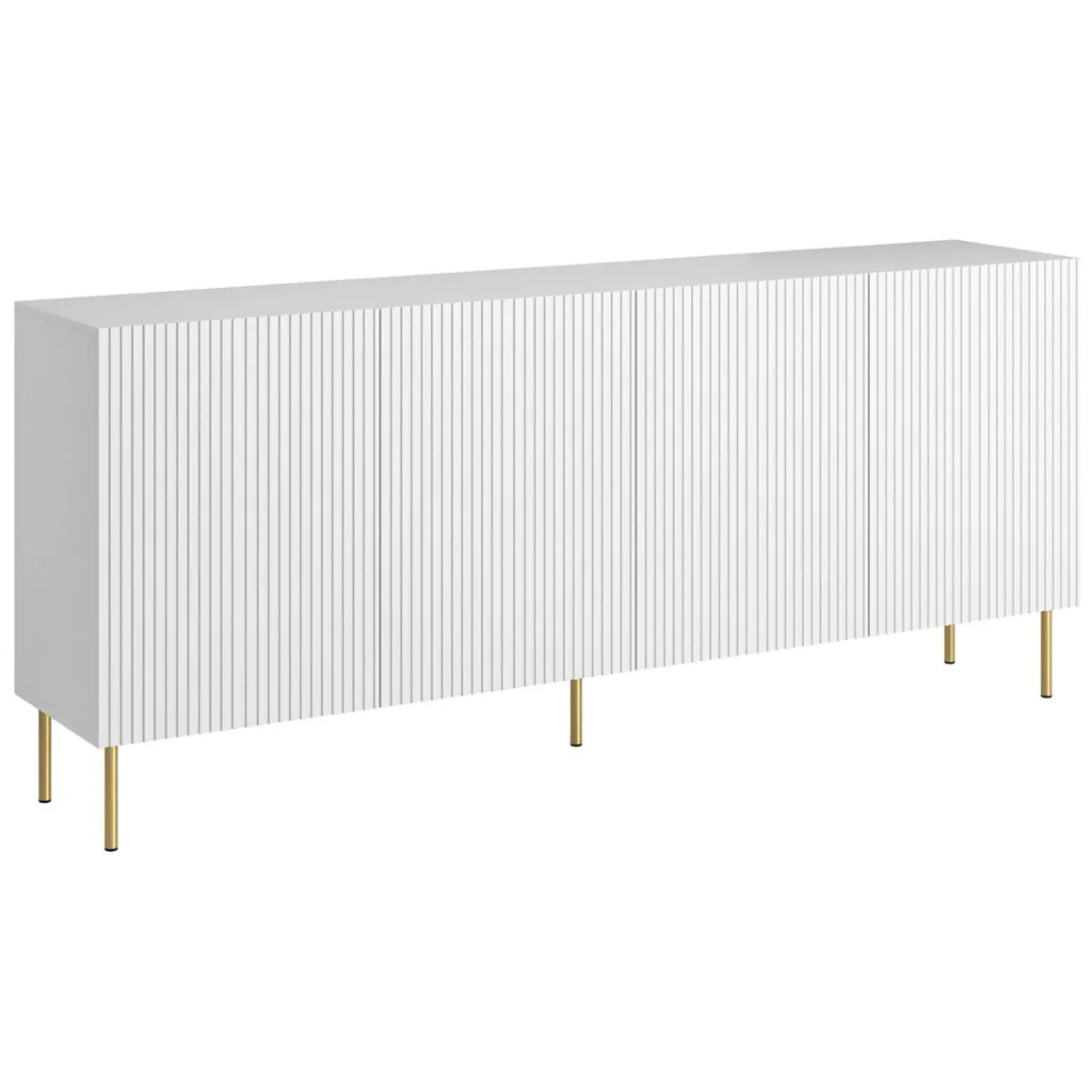 Credenza bianca 200x42x82h cm 4 ante - Londa