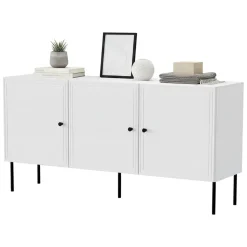 Credenza bianca 151x40x75h cm 3 ante - Vigasio