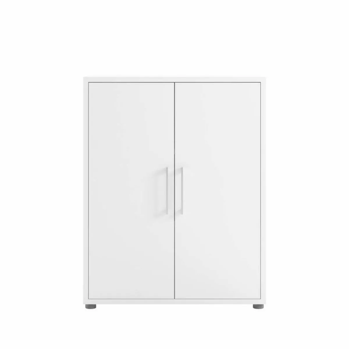 Madie|Credenze > Dmora Credenza bianca 89x40x113h cm 2 ante - Warszawa Bianco