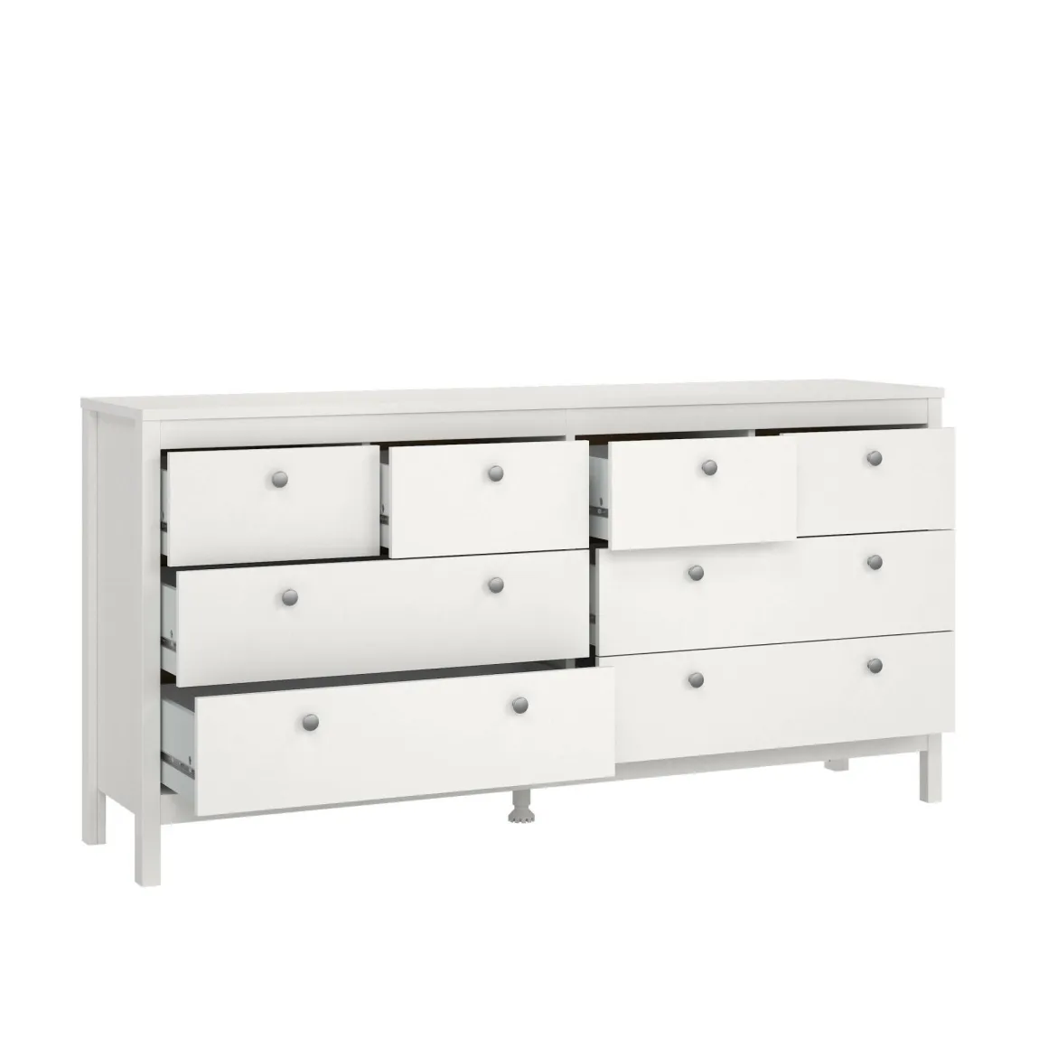 Credenza bianca 159x38x79h cm 8 cassetti - Kovsova