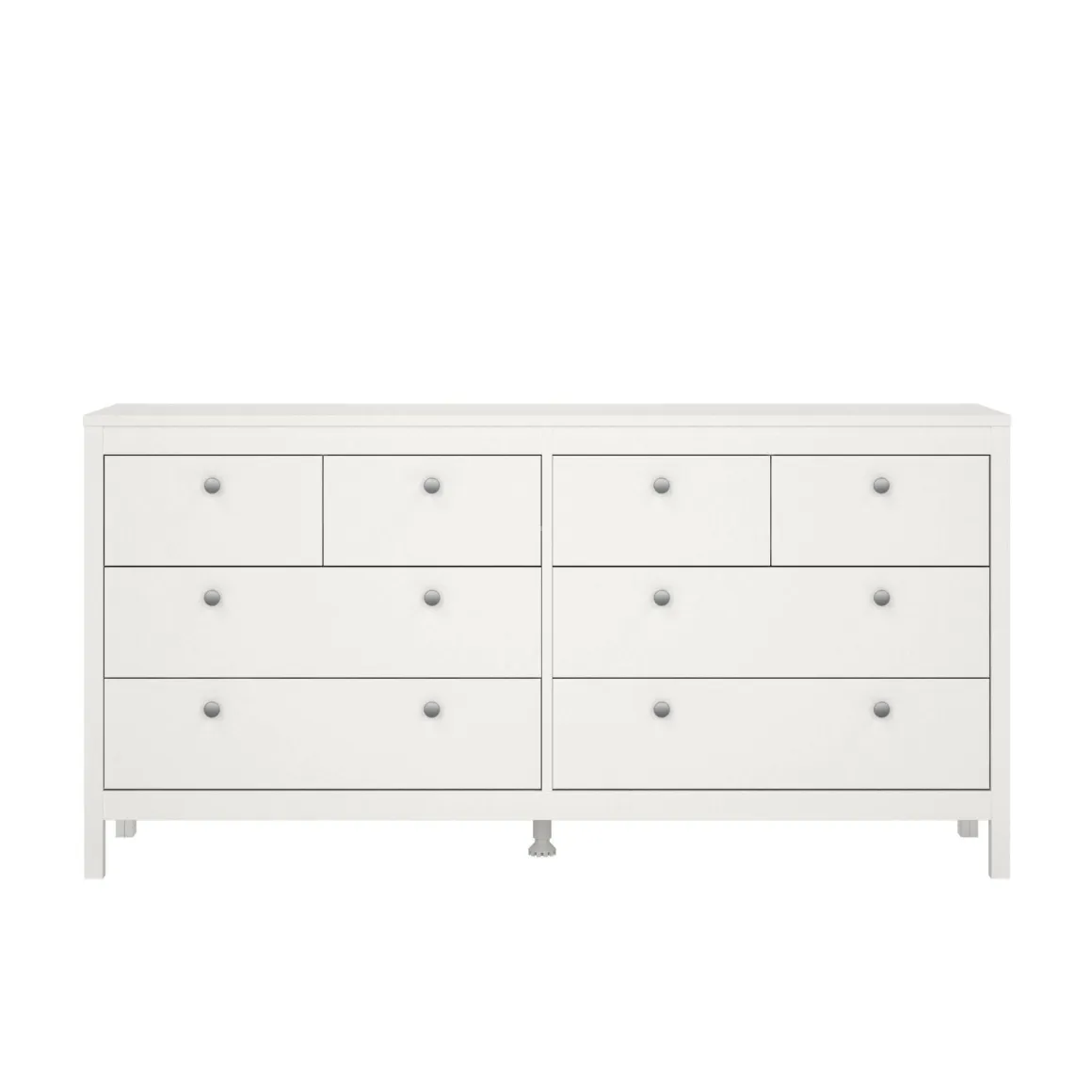 Credenza bianca 159x38x79h cm 8 cassetti - Kovsova