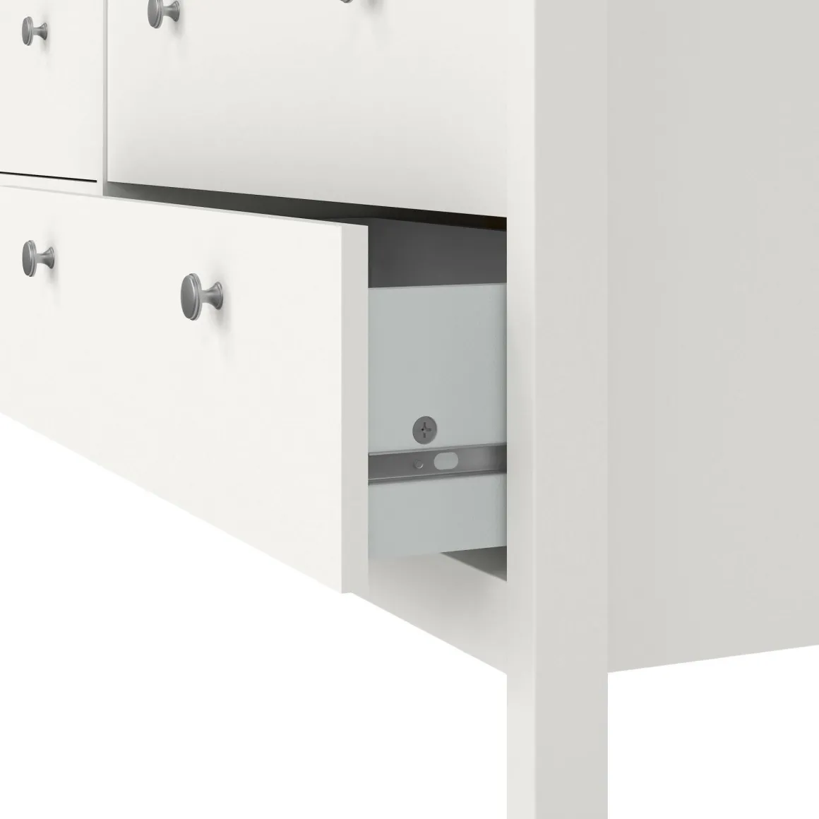 Credenza bianca 159x38x79h cm 8 cassetti - Kovsova