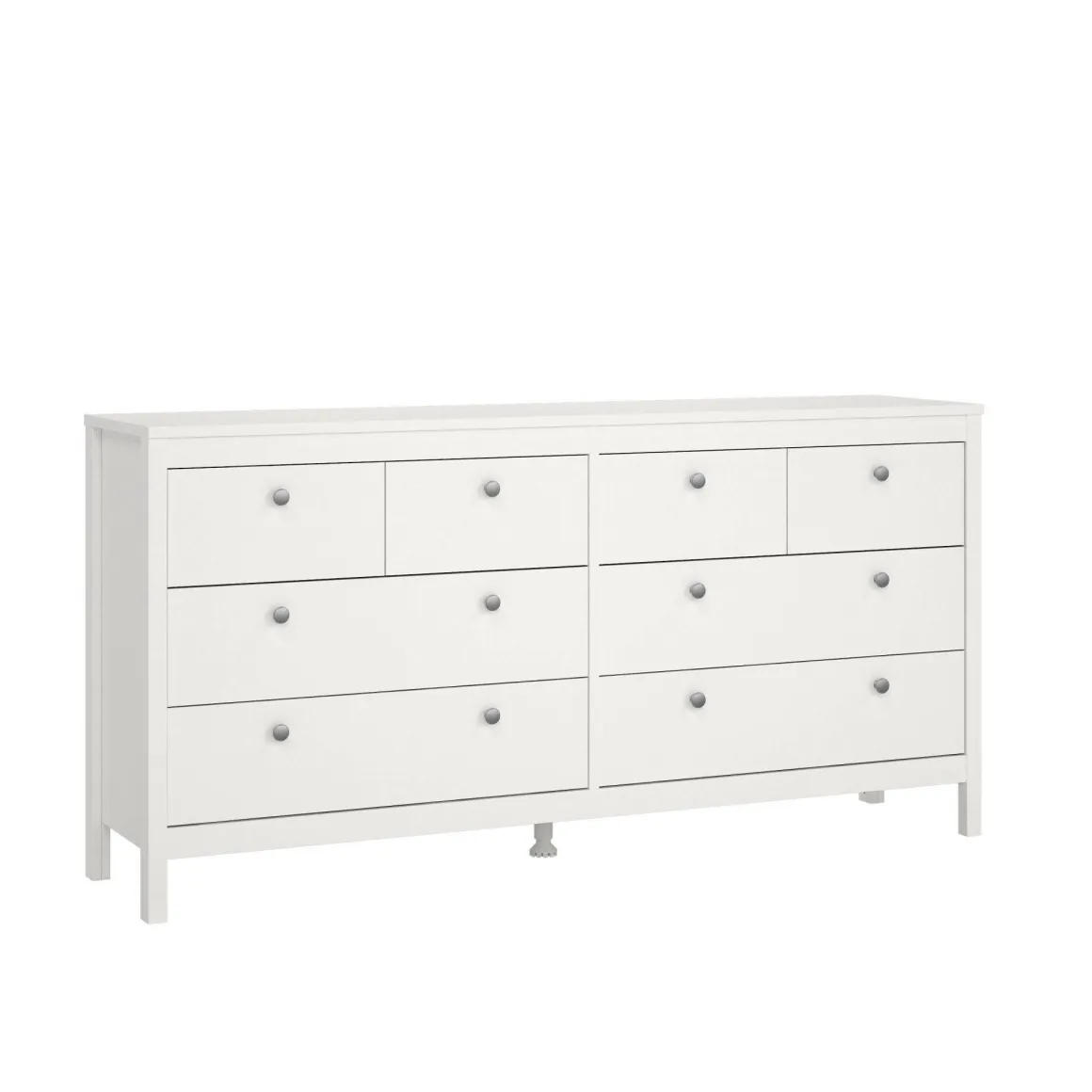 Credenza bianca 159x38x79h cm 8 cassetti - Kovsova