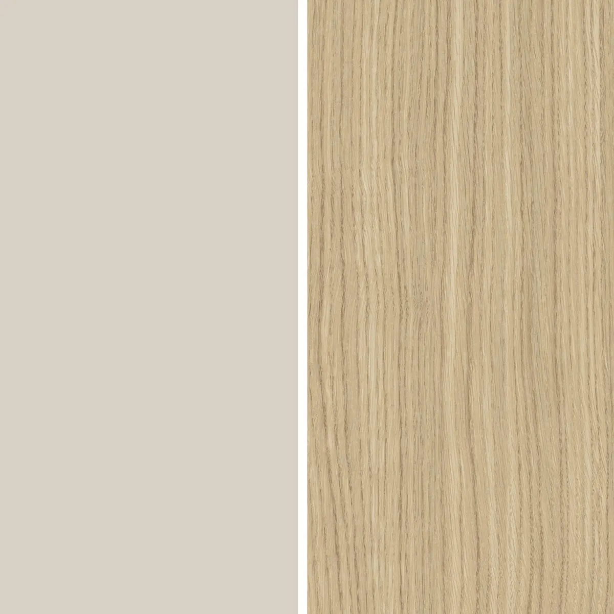 Madie|Credenze > Dmora Credenza Bianco Cashmere Marrone Rovere Chiaro 6 Ripiani Apertura Battente 160x35x70h cm, 4 Ante Made in Italy - Swink Marrone Rovere chiaro, Bianco Cashmere