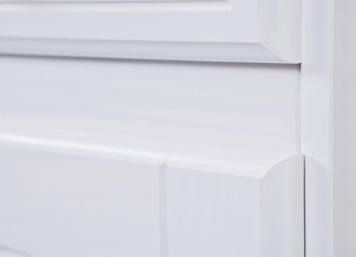 Credenza Bianco 2 Cassetti un Ripiano 88x43x87h cm, Apertura Battente - Pallare
