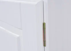 Credenza Bianco 2 Cassetti un Ripiano 88x43x87h cm, Apertura Battente - Pallare