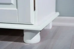Credenza Bianco 2 Cassetti un Ripiano 88x43x87h cm, Apertura Battente - Pallare