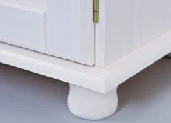 Madie|Credenze > Dmora Credenza 4 Cassetti un Ripiano 94x86x40h cm, Apertura Battente - Baganza Bianco