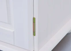 Madie|Credenze > Dmora Credenza 4 Cassetti un Ripiano 94x86x40h cm, Apertura Battente - Baganza Bianco
