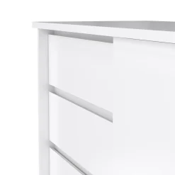 Credenza bianco lucida 118x50x75h cm 1 anta e 3 cassetti - Bebinca