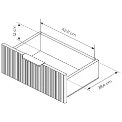 Credenze > Dmora Credenza Bianco oro 3 Cassetti 2 Ripiani 163x38x81h cm, Apertura Battente, Scorrevole - Halilala Oro, Bianco