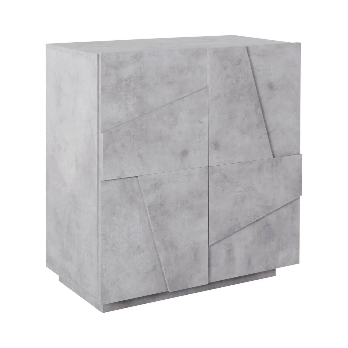 Cucina|Madie > Dmora Credenza cemento 81x44x86h cm 2 ante - Arli Grigio Cemento