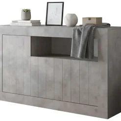 Credenza cemento 138x42x86h cm 3 ante - Dolphin