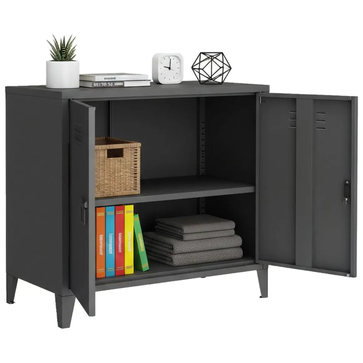 Credenza Conco, 80x40 h73 cm, Ardesia