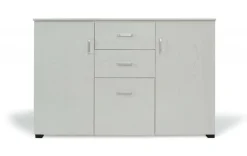 Credenza grigia 120x40x82h cm 3 ante e 2 cassetti - Apocalypse