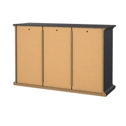 Credenza grigia 143x46x91h cm 3 ante e 3 cassetti - Asola