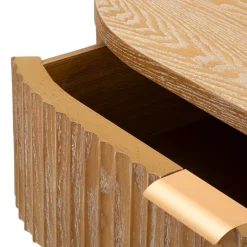 Credenza Marrone Ciliegio un Cassetto un Ripiano 81x46x82h cm, Apertura Battente, Scorrevole - Falomo