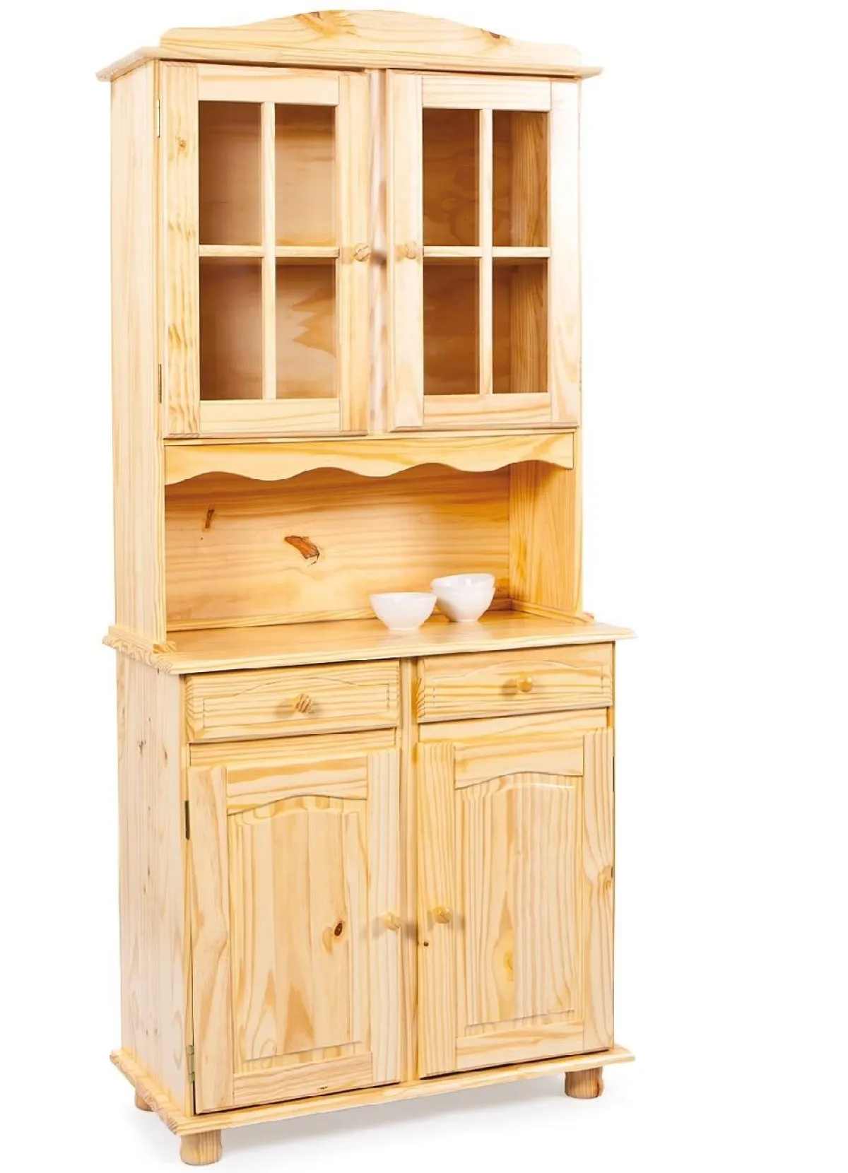 Madie|Credenze > Dmora Credenza un Cassetto 2 Ripiani 88x32x198h cm, Apertura Battente, Scorrevole - Quadri Marrone Quercia