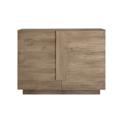 Credenza Marrone Rovere 2 Ripiani 4 Vani 120x44x90h cm, 2 Ante - Introd