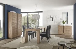 Credenza Marrone Rovere 2 Ripiani 4 Vani 120x44x90h cm, 2 Ante - Introd