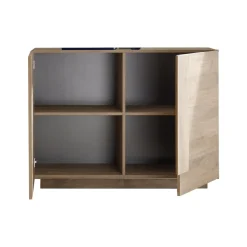 Credenza Marrone Rovere 2 Ripiani 4 Vani 120x44x90h cm, 2 Ante - Introd