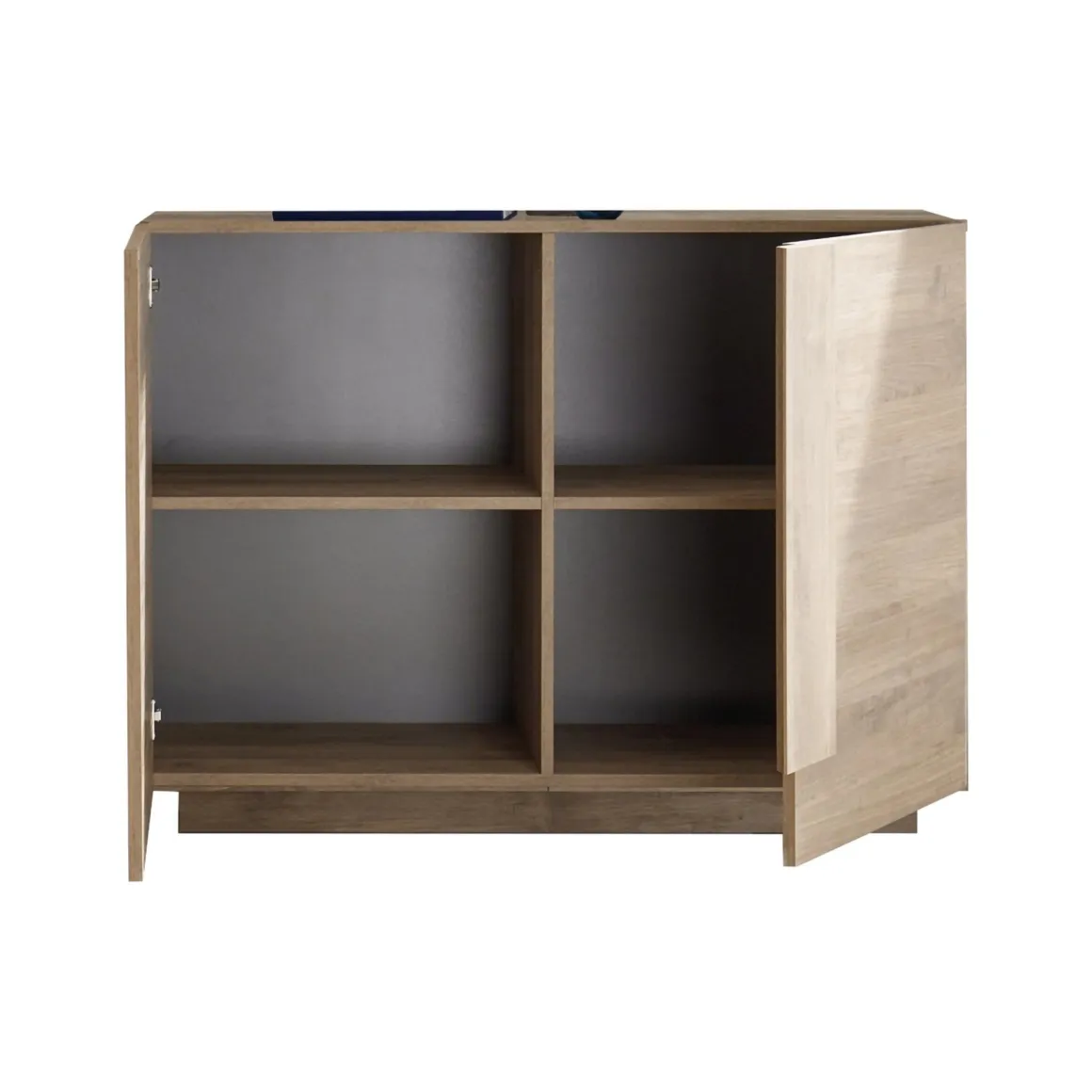 Credenza Marrone Rovere 2 Ripiani 4 Vani 120x44x90h cm, 2 Ante - Introd