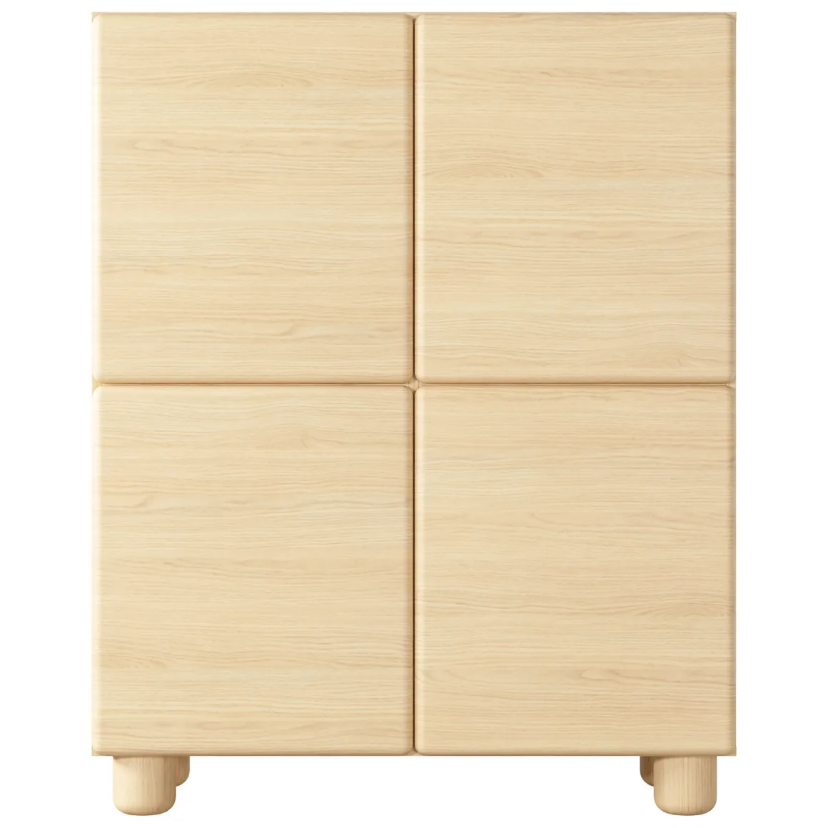 Credenza Marrone Rovere 6 Ripiani Apertura Battente 100x38x125h cm, 4 Ante - Hamola